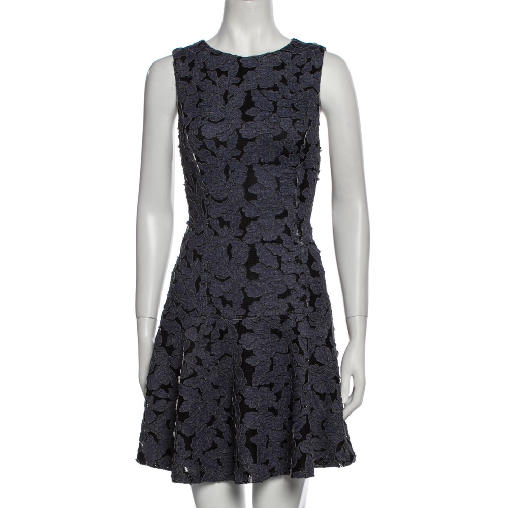 Alice + Olivia Lace Pattern Mini Dress